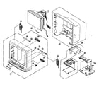 Panasonic PV-27DF62 cabinet parts diagram