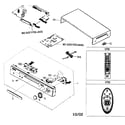 Samsung DVD-P721M cabinet parts diagram