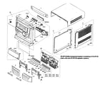 Sharp CD-XP120 cabinet parts diagram