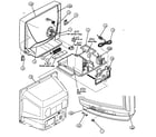 JVC AV-27D503/R cabinet parts diagram