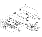 Aiwa XD-DV380 cabinet parts diagram