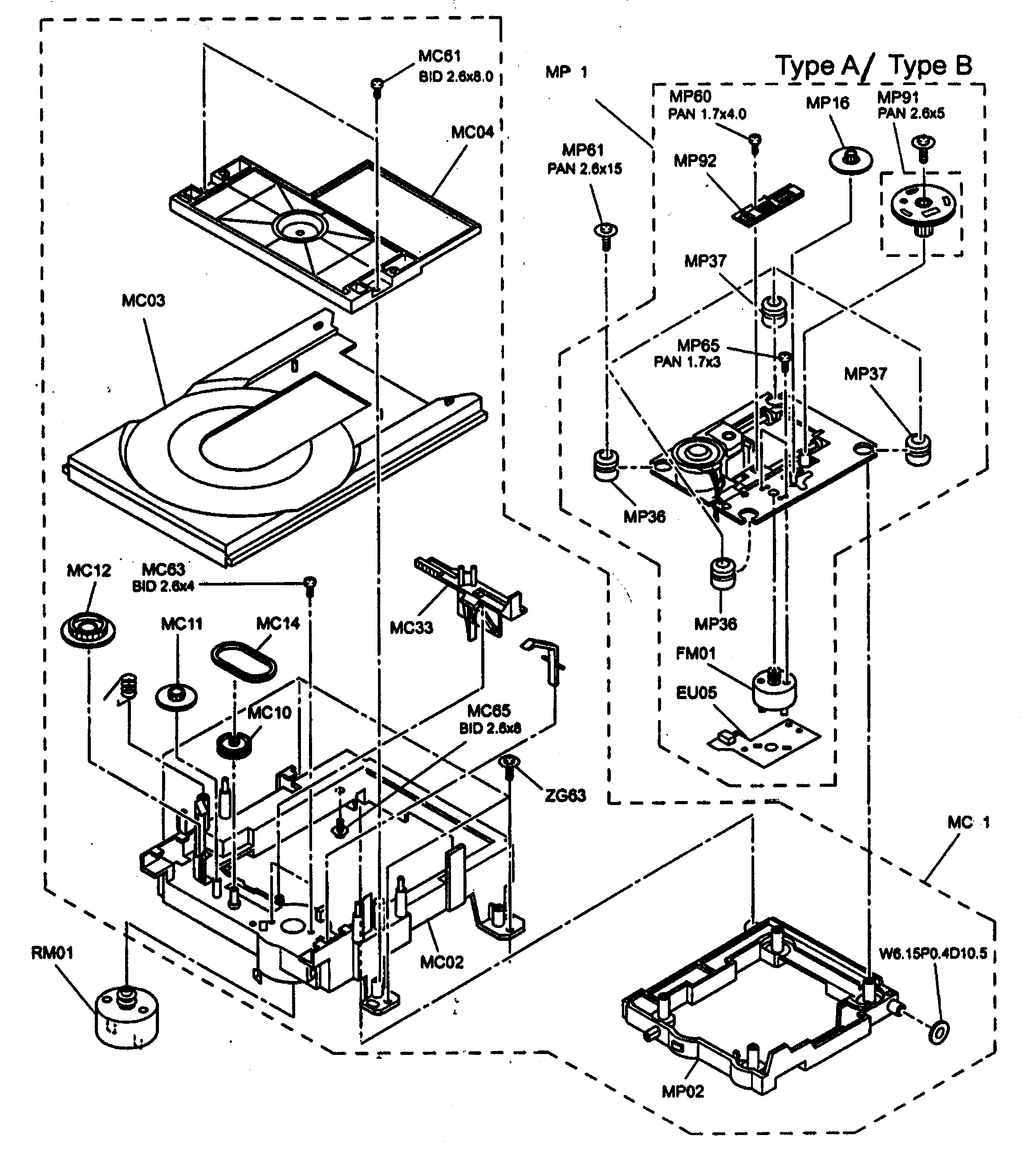 Dvd assy