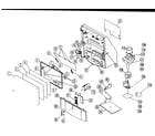 Sony KP-65WV600 cabinet parts diagram