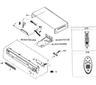 Samsung DVD-P421 cabinet parts diagram