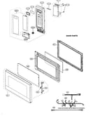 Control panel parts/door parts