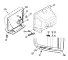 JVC AV-27D303R cabinet parts diagram