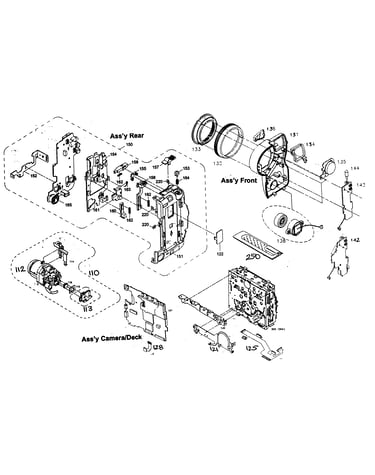 Rear,front cabinet parts