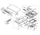Sony DVP-NS715P cabinet parts diagram