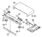 JVC XV-SA600BK cabinet parts diagram