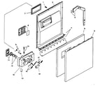 Bosch SHU6805UC/11 door assy diagram