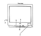 Panasonic CT-2022HBF cabinet parts diagram