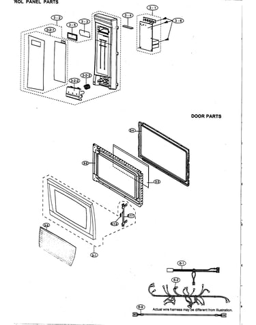 Control panel/door parts