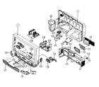 Samsung PLH403WC cabinet parts 1 diagram