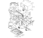 Sharp R-320FK oven/cabinet parts diagram