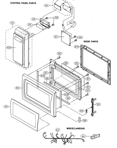 Control panel/door parts/miscellaneous