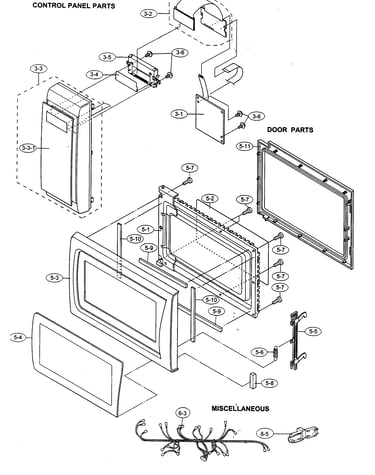 Control panel/door parts/miscellaneous