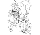 Sharp R-360EG oven/cabinet parts diagram
