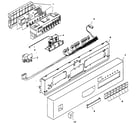 Bosch SHU6805UC/06 fascia panel diagram