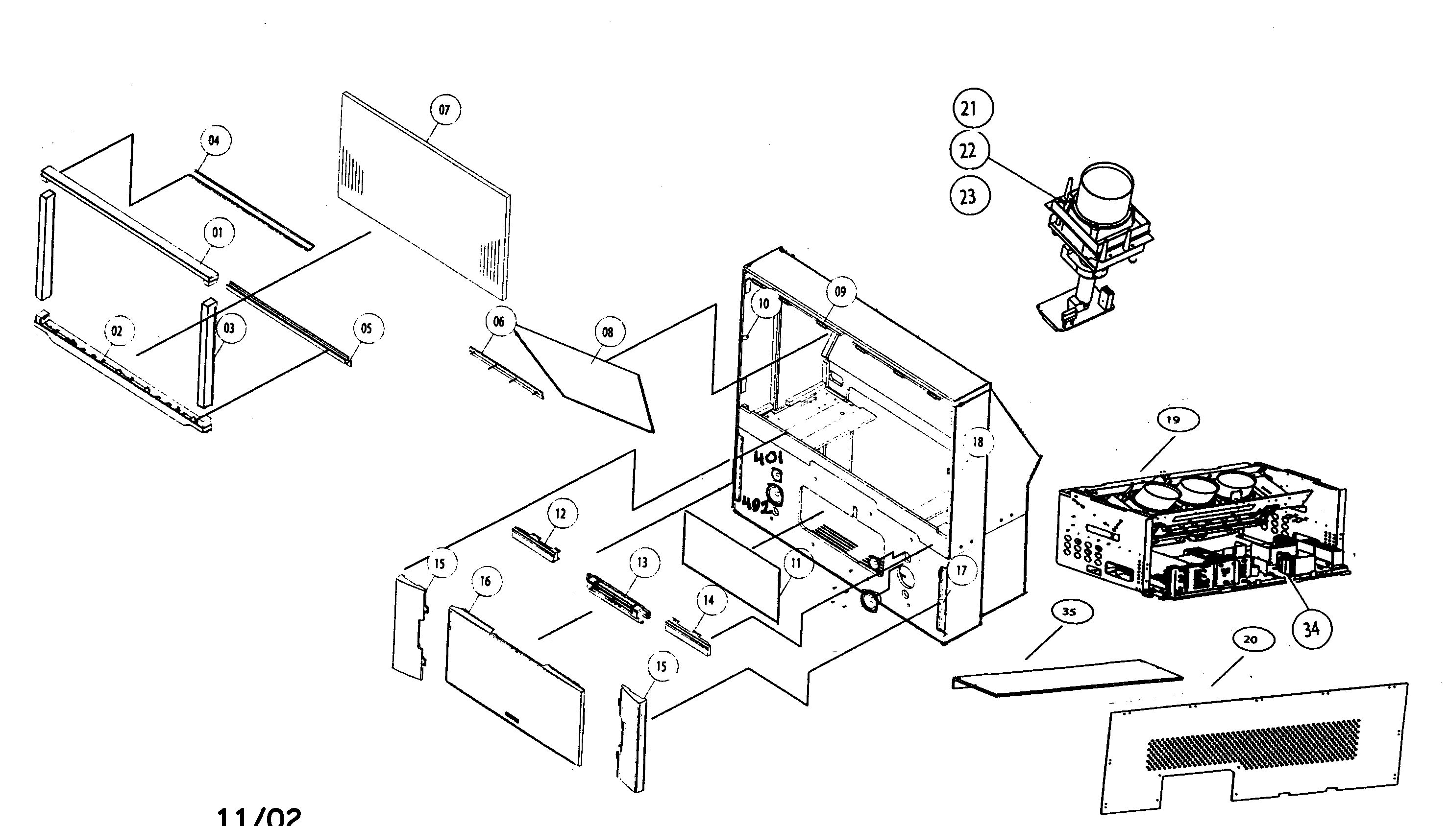 Cabinet parts