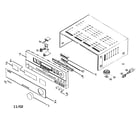 Harman Kardon AVR125 cabinet parts diagram