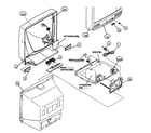 JVC AV-36330 cabinet parts diagram