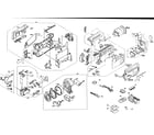 JVC GR-DVL520U cabinet parts diagram