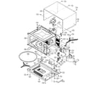 Sharp R-508FS oven/cabinet parts diagram