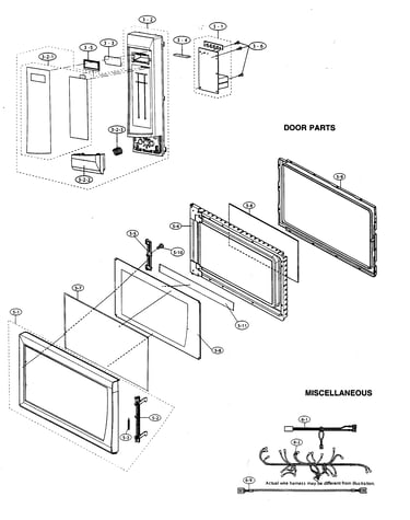 Control panel/door parts/miscellaneous