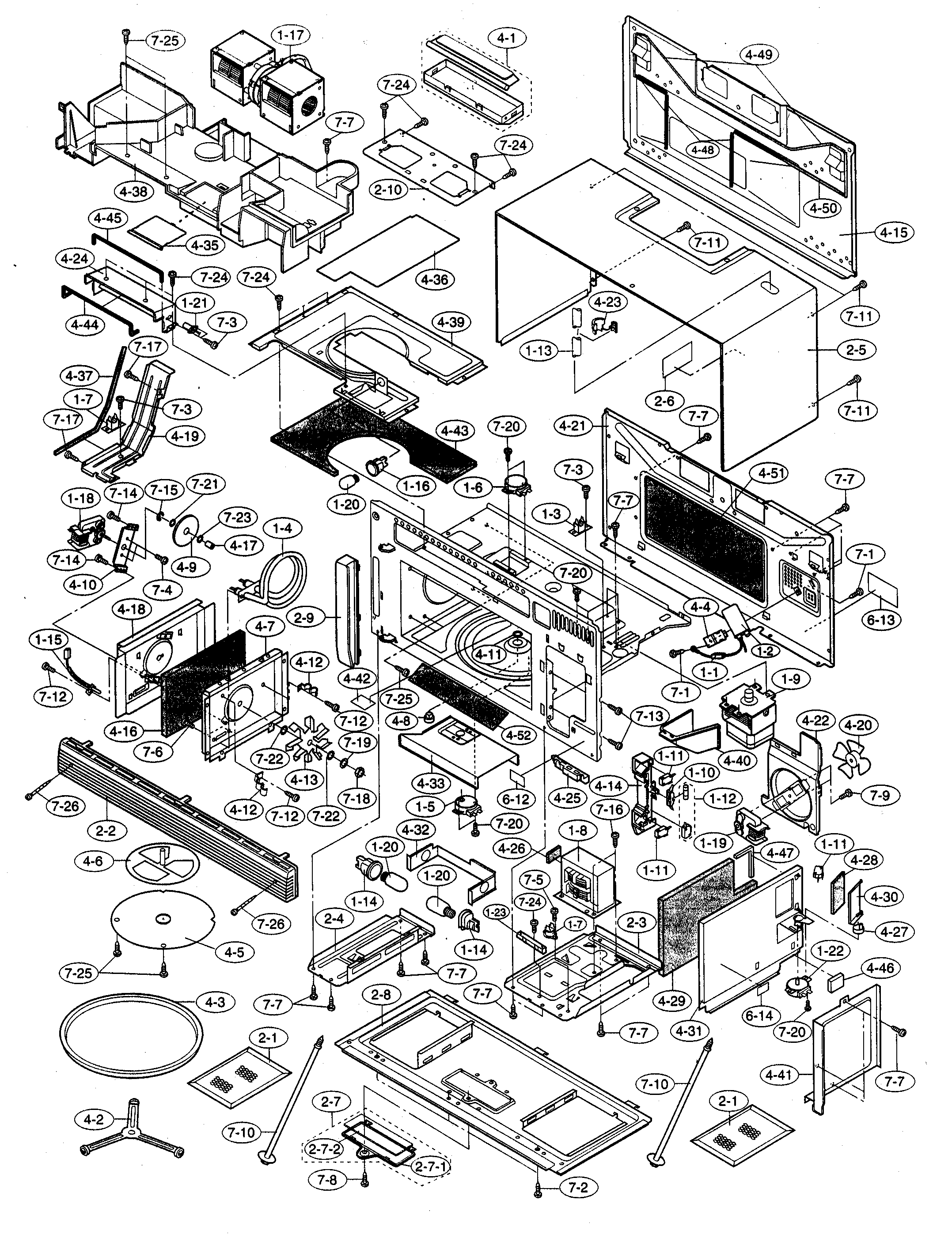 Oven/cabinet parts