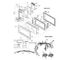 Sharp R-1872 control panel/door parts/miscellaneous diagram