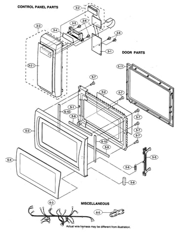 Control panel/door parts/miscellaneous