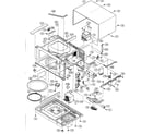 Sharp R-310FW oven/cabinet parts diagram
