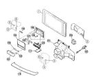 Sony KF-60XBR800 cabinet parts diagram