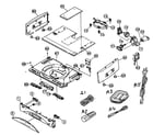 JVC FS-SD550 cabinet parts diagram