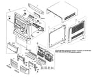 Sharp CD-XP1220 cabinet parts diagram