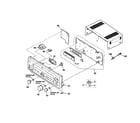 Sony STR-DE885 cabinet parts diagram