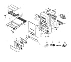 Panasonic SA-PM47P cabinet parts diagram