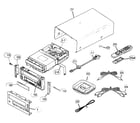 Yamaha CDC-E500 cabinet parts diagram