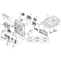 Aiwa NSX-D60 cabinet parts diagram