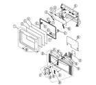 Sony KP-46WT500 cabinet parts 1 diagram