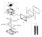 Samsung DVD-L100 cabinet parts diagram