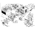 Sharp AF-R140CX cabinet parts diagram