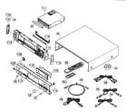 Yamaha CDR-HD1300 cabinet parts diagram