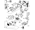 Panasonic CW-XC103VU cabinet parts diagram