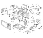 Panasonic NN-GX35SF cabinet parts diagram