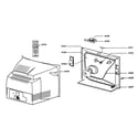 Philips 27PT8419 cabinet parts diagram