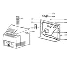 Magnavox 36PT832027 cabinet parts diagram