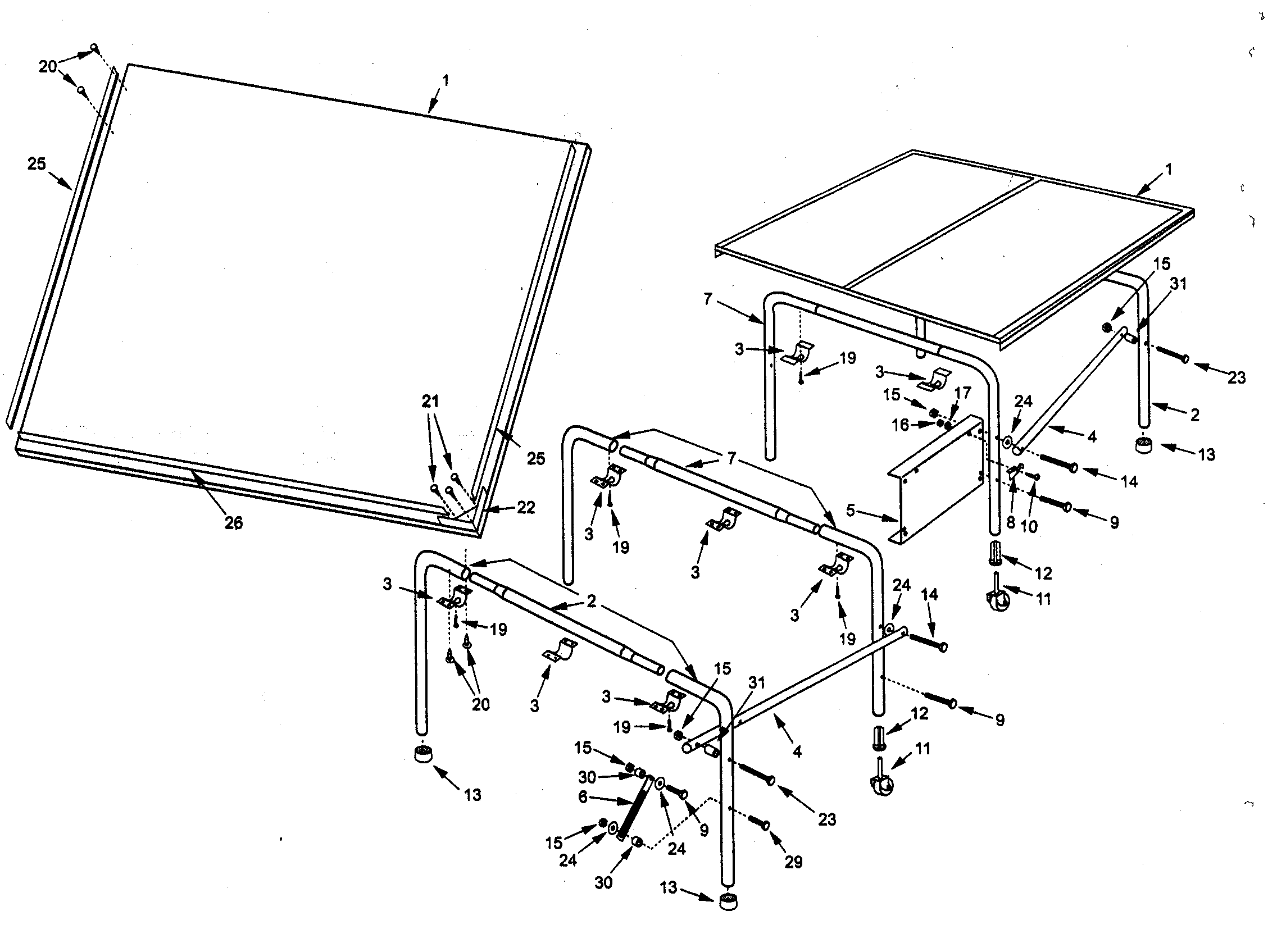 Tennis table
