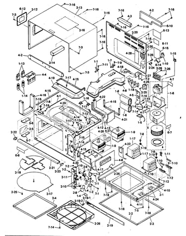 Oven cabinet/unit chassis