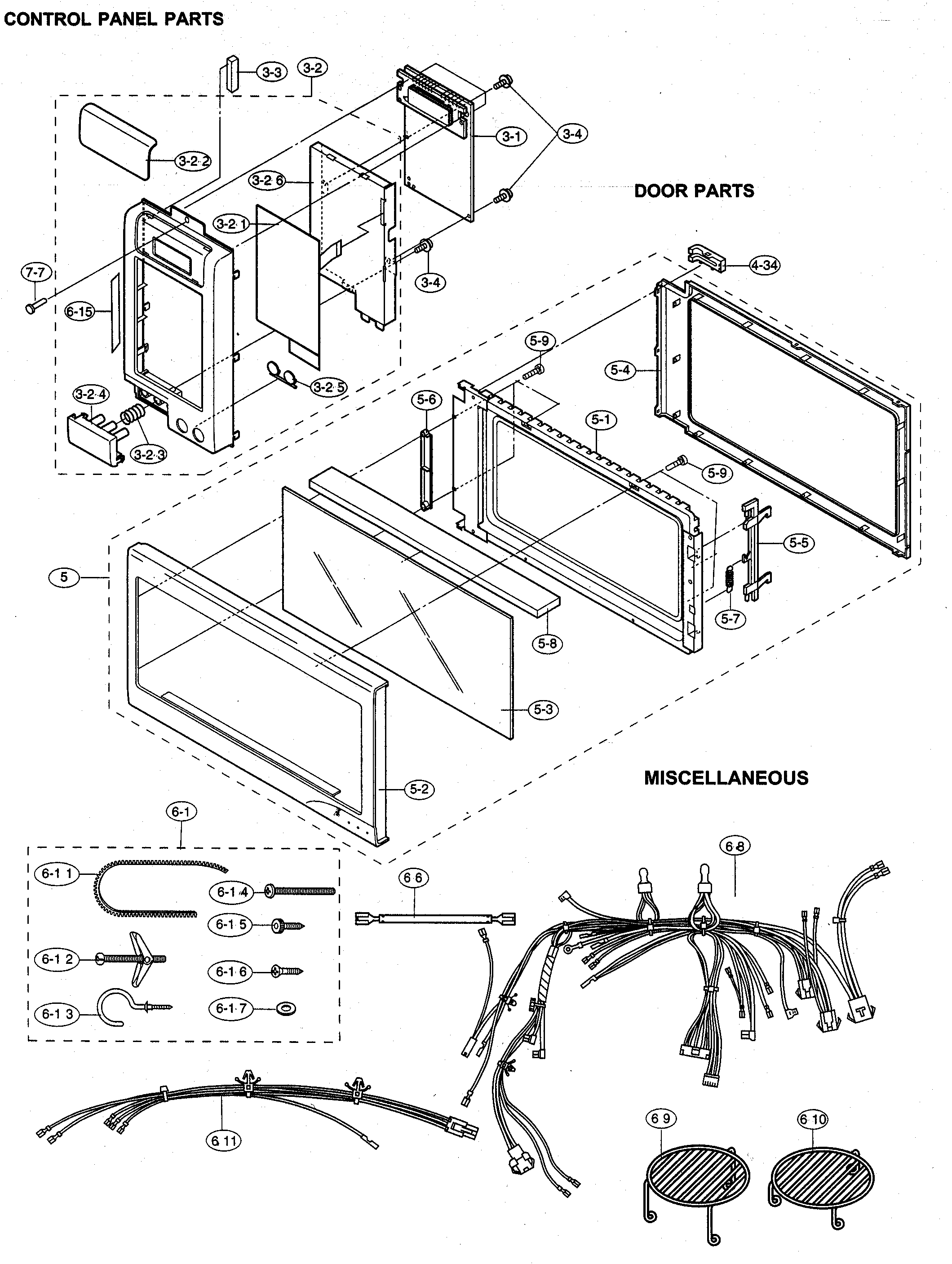 CONTROL PANEL/DOOR/MISCELLANEOUS